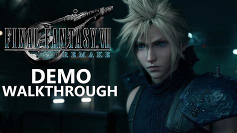 Final Fantasy 7 Remake Demo Gameplay Full Walkthrough 1440p Hd 60fps