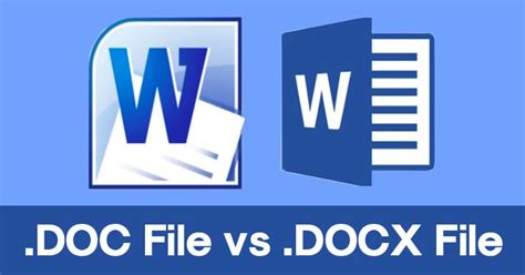 Whats The Difference Between Doc File And Docx File