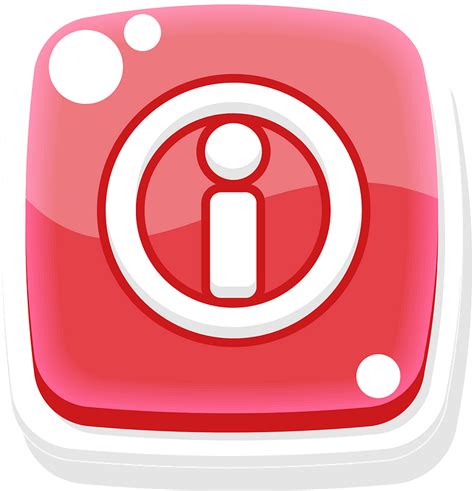 Rounded Red Info Button Icon Free Download Transparent Png Creazilla