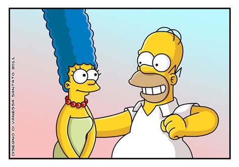 Homer And Marge Simpson By Vanessasan On Deviantart