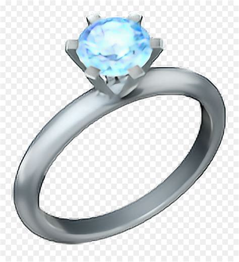 Ring Emoji Ring Diamond Iphone Ring Emoji Transparent HD Png Download Vhv