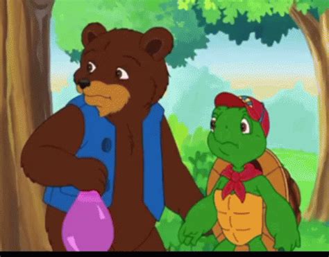 Franklin The Turtle Worried GIF Franklin The Turtle Worried Bear