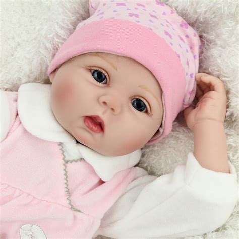 22inch Lifelike NPK Real Silicone Reborn Baby Doll Cloth Body Girl Doll
