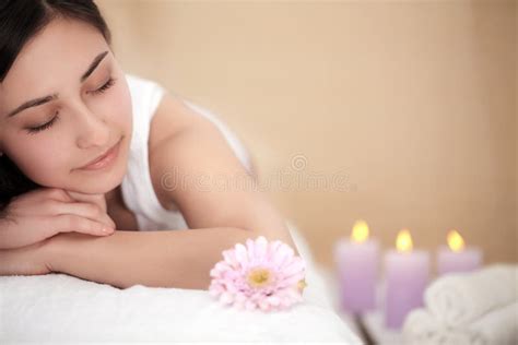Spa Massage For Woman Therapist Massaging Female Body With Aromatherapy Oil Beautiful Healthy