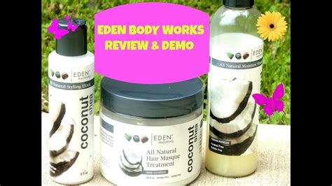 4a4b Natural Hair Eden Body Works Coconut Shea Review Anddemo Youtube