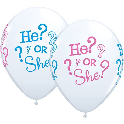 Gender Reveal Balloons 28 Cm 25 Pieces