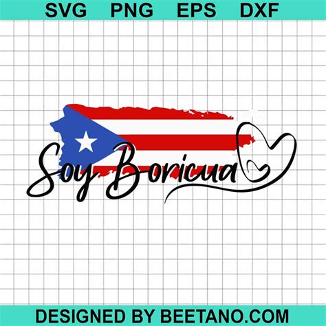 Soy Boricua Svg Puerto Rico Flag Svg Yo Soy Boricua Svg Puerto Rican Svg