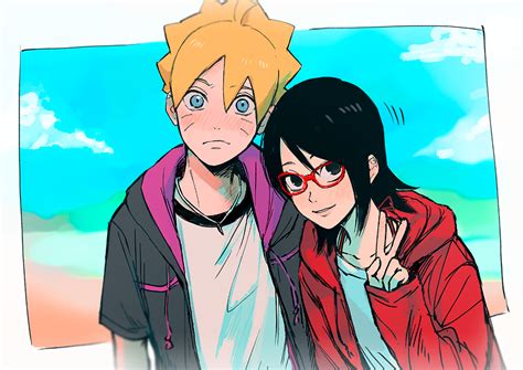 Sarada wants to spend the remainder of the trip with boruto but he rejects her offer for having previously made plans with sumire. Boruto and Sarada - Boruto club Fan Art (42973617) - Fanpop