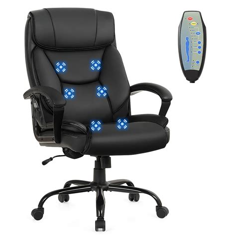 costway big and tall 500lb massage office chair e xecutive pu leather computer desk chair