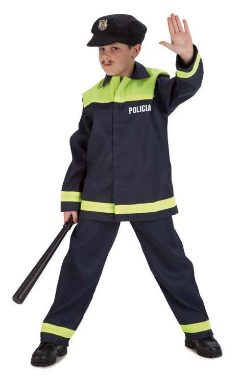 Disfraz De Policia Local Para Niño Varias Tallas Disfraz Policia