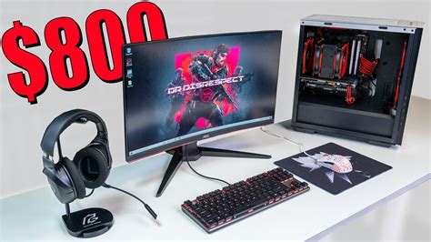 800 Full Pc Gaming Setup Guide With Upgrade Options Youtube