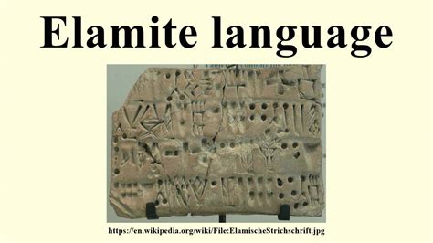 Elamite Language Youtube