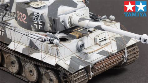 Tiger I Early Snow Camouflage Tamiya 1 35 Scale Model YouTube