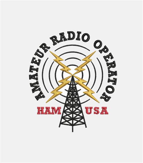 Embroidery Ham Amateur Radio Operator Instant Digital Download Etsy New Zealand Radio