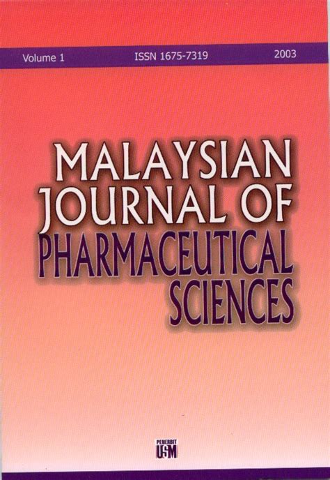 Any journal impact factor or scientometric indicator alone will not give you the full picture of a science journal. Malaysian Journal of Pharmaceutical Sciences