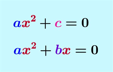 Incomplete Quadratic Equations With Examples Neurochispas