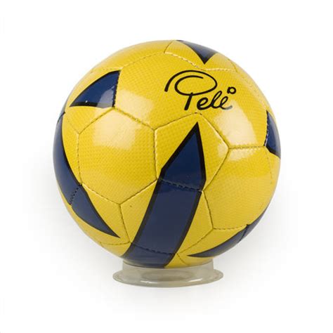 Pele Signature Stitched Blueyellow Soccer Ball Snt Sports