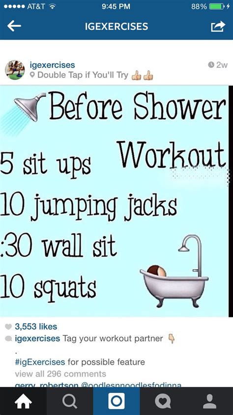 Before Shower Workout Shower Workout Before Shower Workout Gym