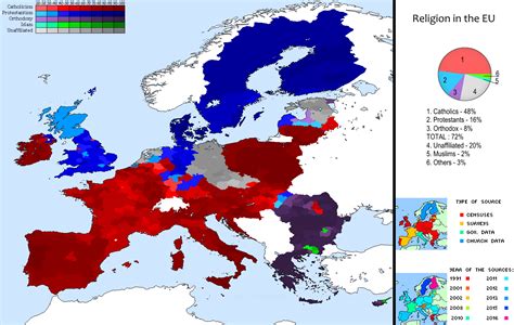 Religion In The European Union Vivid Maps