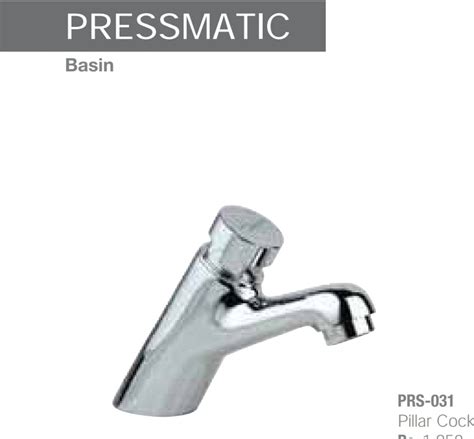 Brass Prime Jaquar Pillar Cock Auto Closing System Prs Chr For Bathroom Fitting Size