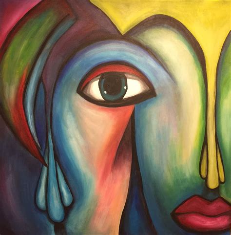 A Tale Of Two Faces Painting By Susan Peters
