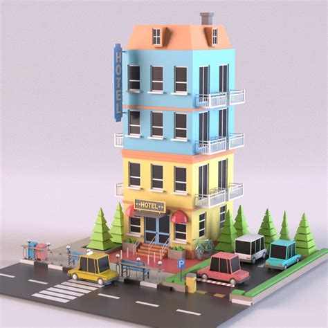 Low Poly Model 3d Design On Behance