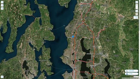 Shoreline Washington Map And Shoreline Washington Satellite Image