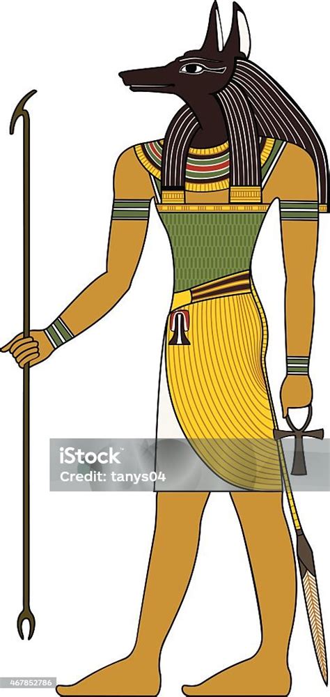 Anubisisolated Figure Of Ancient Egypt God Stock Illustration