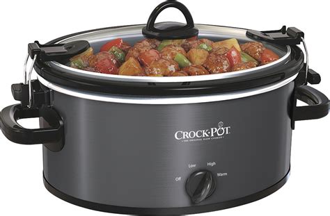 Best Buy Crock Pot Cook And Carry 5 Quart Slow Cooker Metallic Sccpvl500 Mc