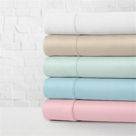 100 Cotton Percale Crisp And Cool 300 Thread Count 4 Piece Sheet Set