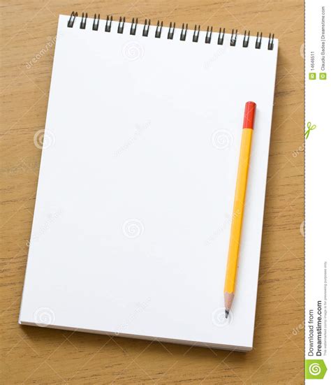 Empty Notepad Stock Image Image Of Small School Notepad