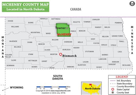 Mchenry County Map North Dakota