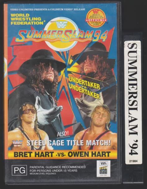 Rare Vhs Video Tape Wwf Summerslam 94 Big Box Ex Rental Undertaker Eur