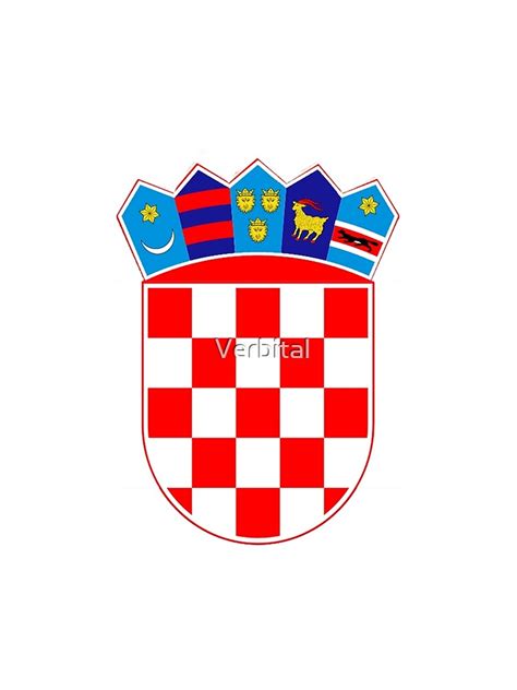 Croatian Emblem Flag T Shirt By Verbital Redbubble