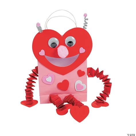 Luv Bug Valentine Card Holder Paper Bag Craft Kit Makes 12 Oriental