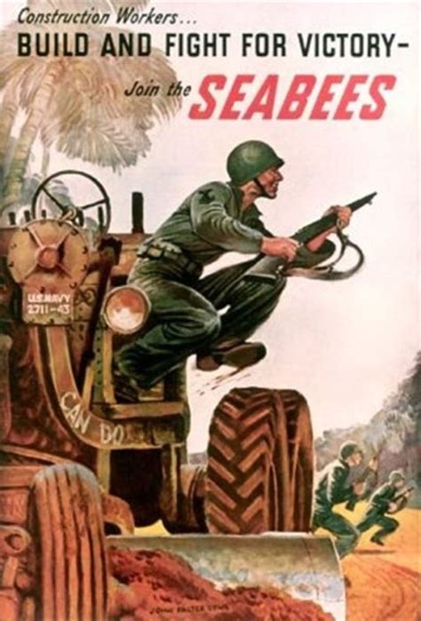 Seabees We Build We Fight By Salty Dog Old School