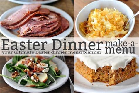 Homemade traditional easter dishes, all homemade! The Ultimate Easter Dinner Menu Planner | Mel's Kitchen Cafe