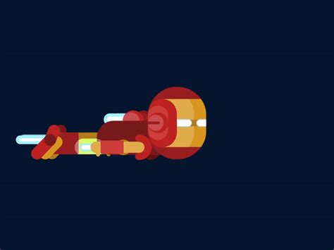 Ironman Flying By Liko On Dribbble