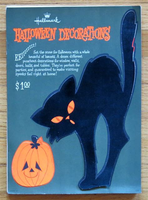 Vintage Hallmark Halloween Decorations Black Cat Flickr