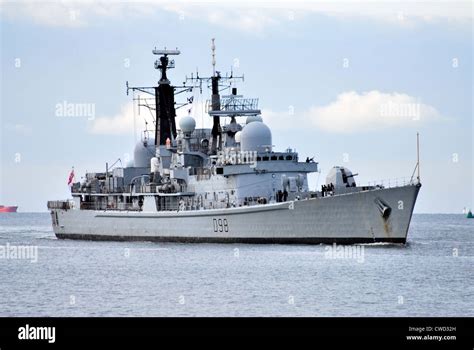 The Royal Navy Destroyer Hms York Enters Portsmouth Navy Base In July