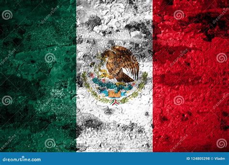 Old Grunge Mexico Background Flag Stock Photo Image Of Concept Idea