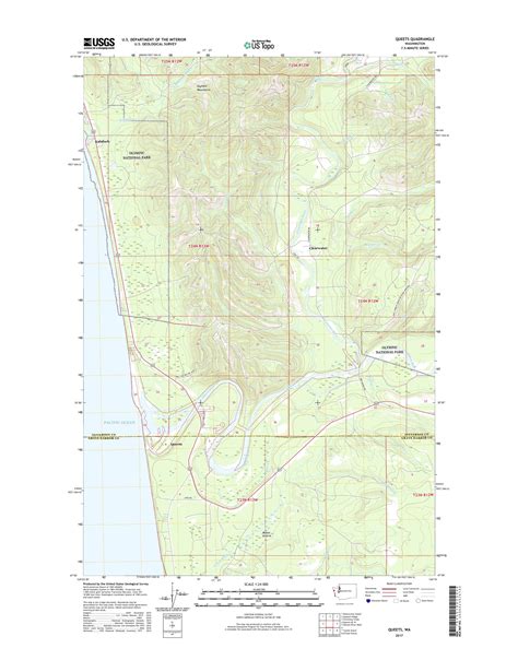 Mytopo Queets Washington Usgs Quad Topo Map