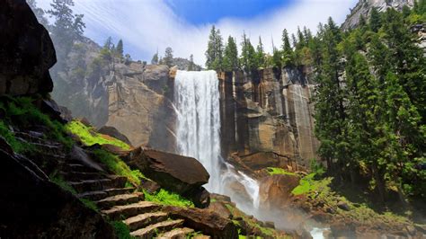 Wallpaper Landscape Waterfall Nature Tourism Cliff