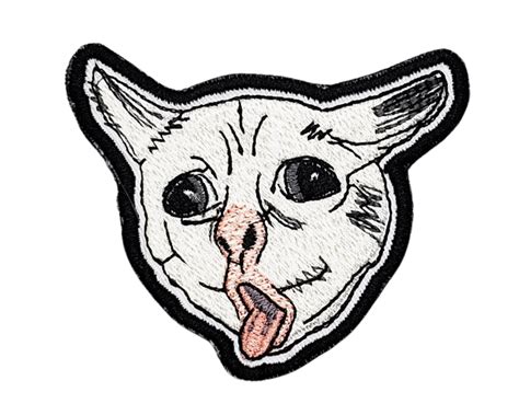 Coughing Cat Meme Embroidered Iron On Patch The Craftinista