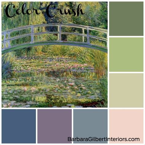Color Crush Waterlilies By Claude Monet Barbara Gilbert Interiors