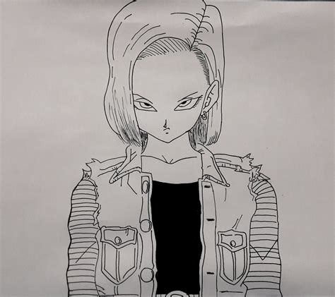 How to draw vegeta, dragon ball z обновлено: J_M_A_V on Twitter: "Androide N°18 Dragon Ball Z • #18 # ...