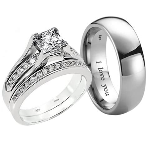 Top Inspiration Titanium Wedding Rings His And Hers