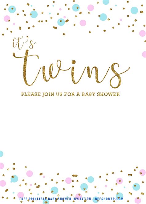 Free Printable Birthday Invitations For Twins
