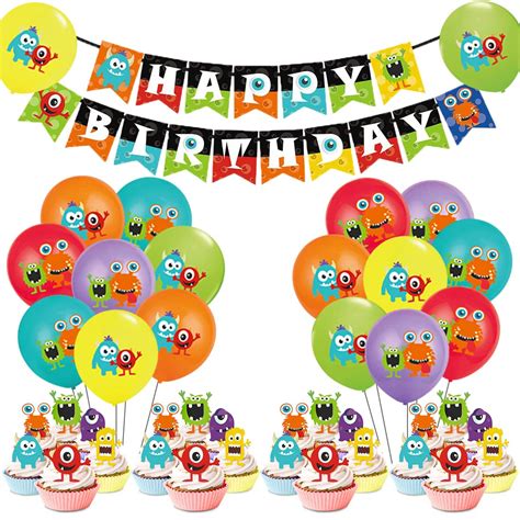Buy Monster Bash Party Decorations Monster Birthday Balloons Happy