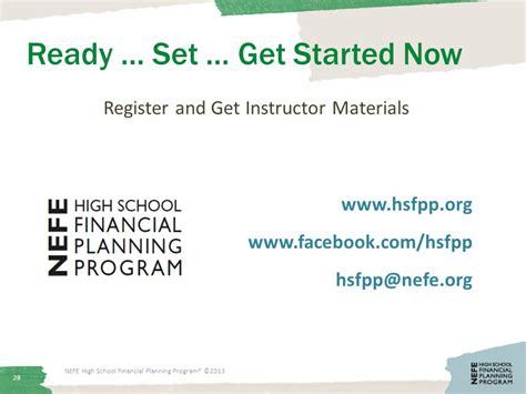 1 nefe high school financial planning program® ©2013 presenter kimberly roy program manager